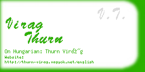 virag thurn business card